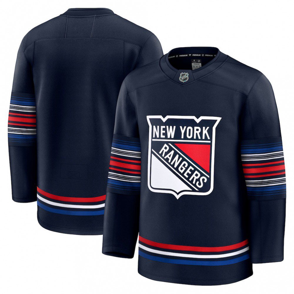Men's New York Rangers Navy Alternate Premium Jersey-Pro Kit Vault | Brand New 26/27 Sports Jerseys